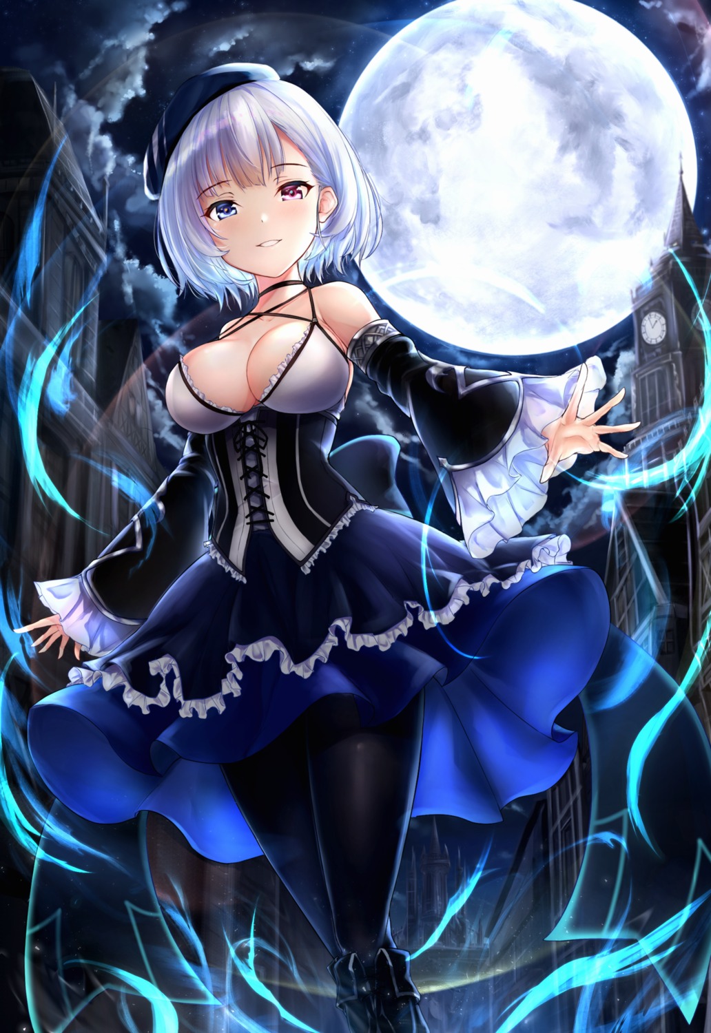 agibe, dress, heterochromia, pantyhose