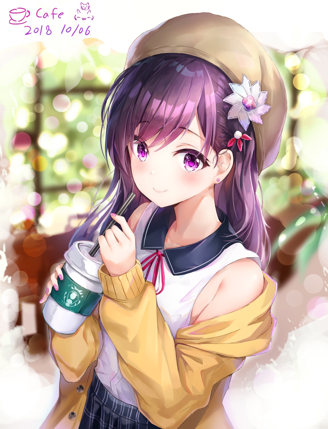 dana_(hapong07), seifuku, sweater