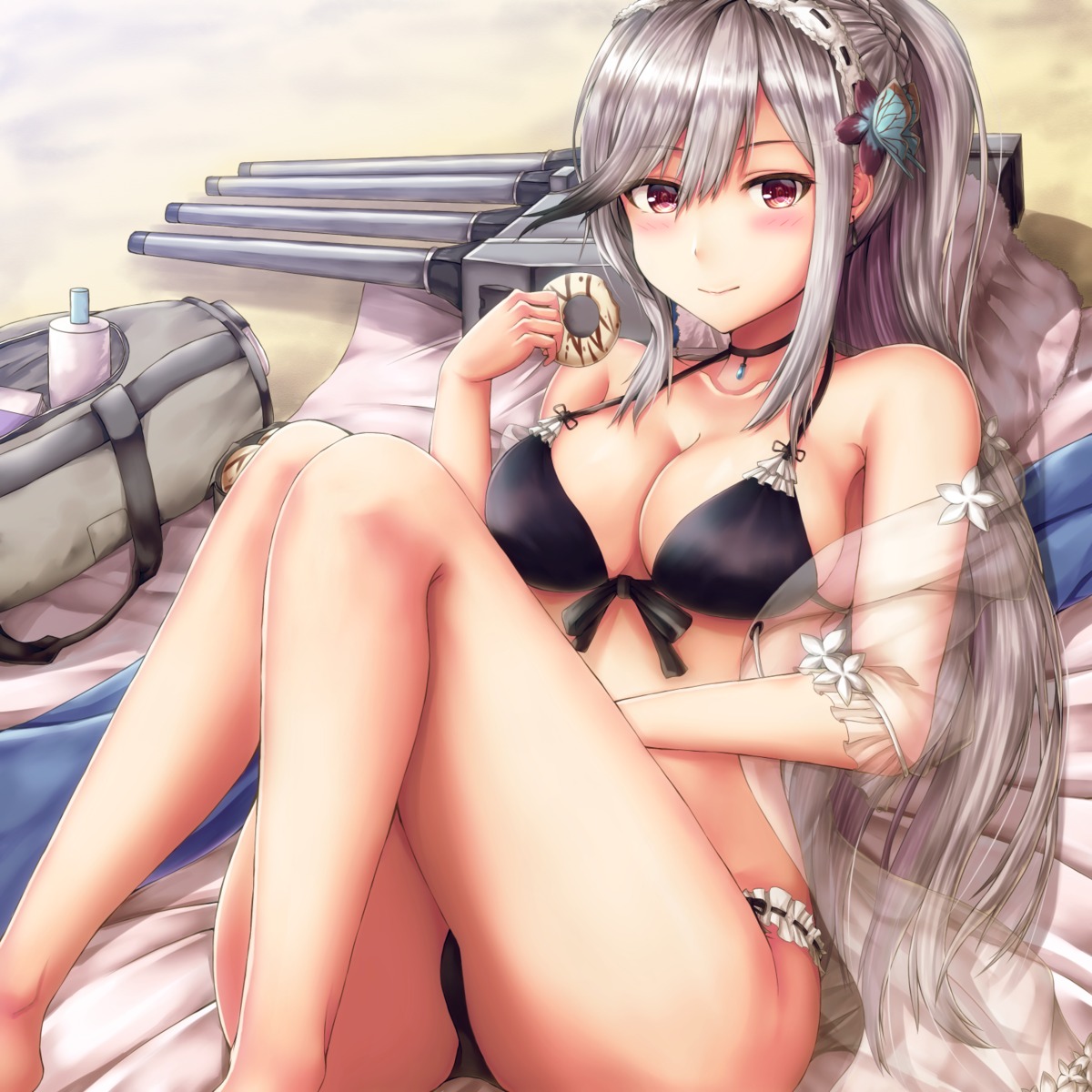 azur_lane, bikini, buranketo_2, cleavage, dunkerque_(azur_lane), swimsuits