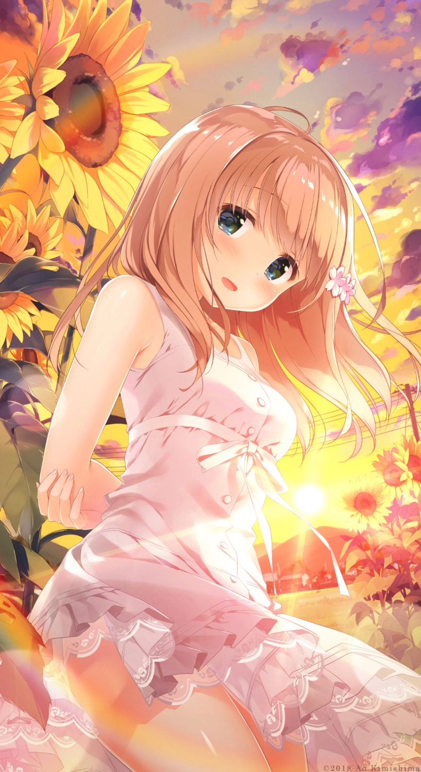 dress, kimishima_ao, momoi_saki, see_through, summer_dress
