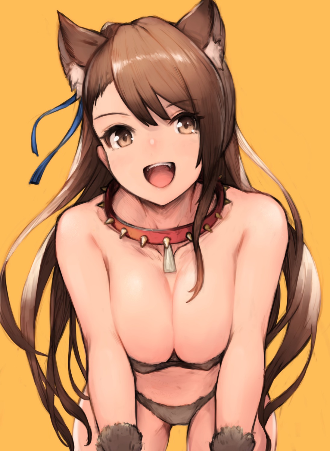 animal_ears, beatrix_(granblue_fantasy), bikini, breast_hold, cleavage, granblue_fantasy, koretsuki_azuma, swimsuits