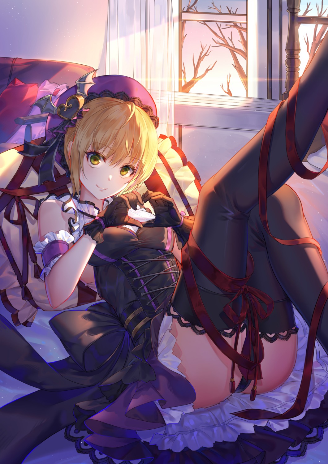 lolita_fashion, miyamoto_frederica, pantsu, shente_(sharkpunk), the_idolm@ster, the_idolm@ster_cinderella_girls, thighhighs