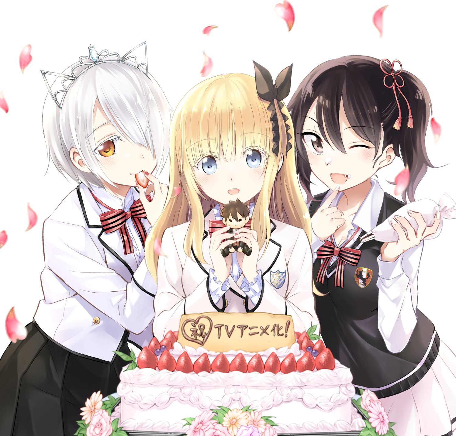 chartreux_westia, cleavage, juliet_persia, kaneda_yousuke, kishuku_gakkou_no_juliet, komai_hasuki, seifuku, sweater