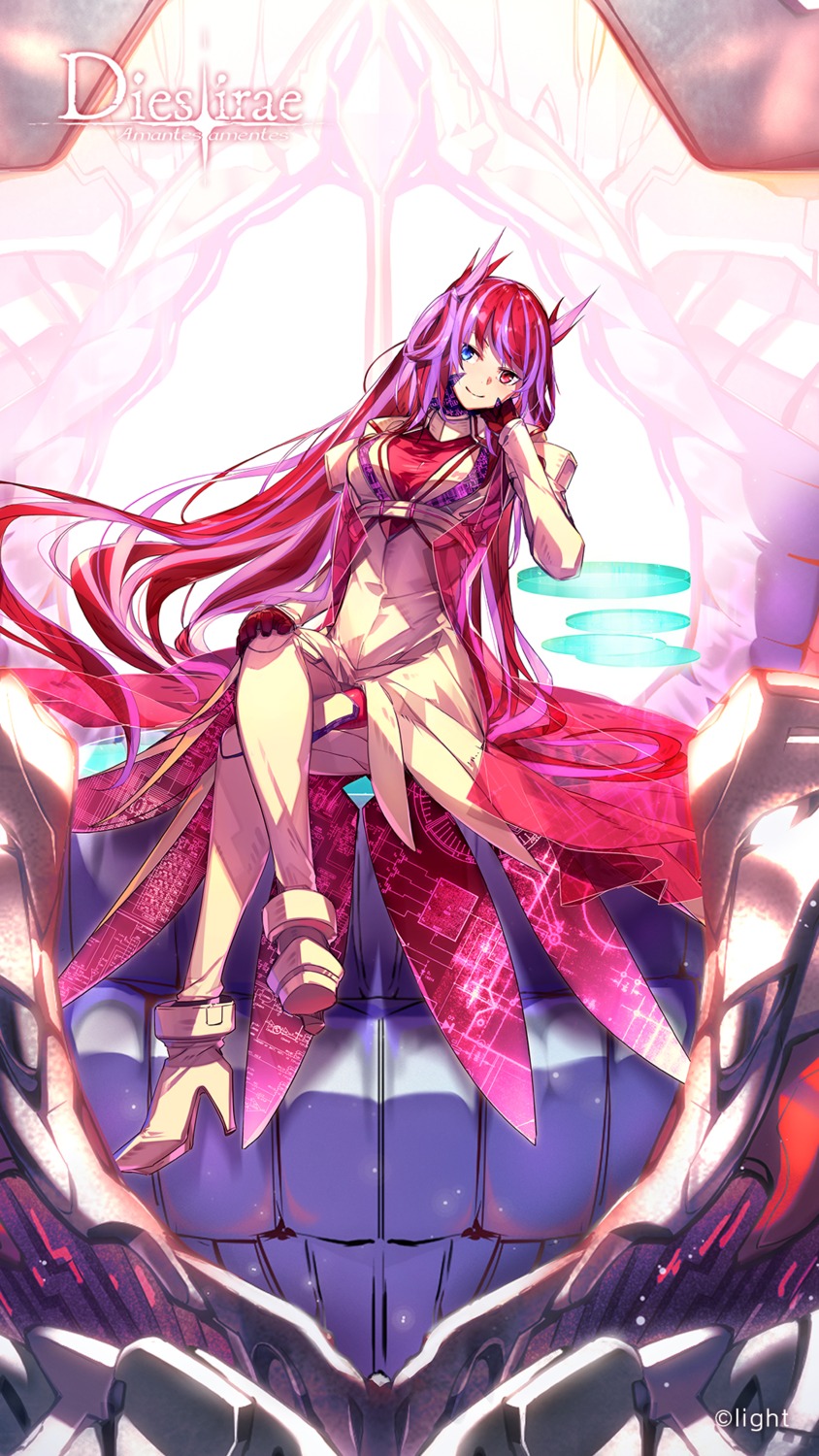 dies_irae, g_yuusuke, heels, heterochromia, mithra_(dies_irae)