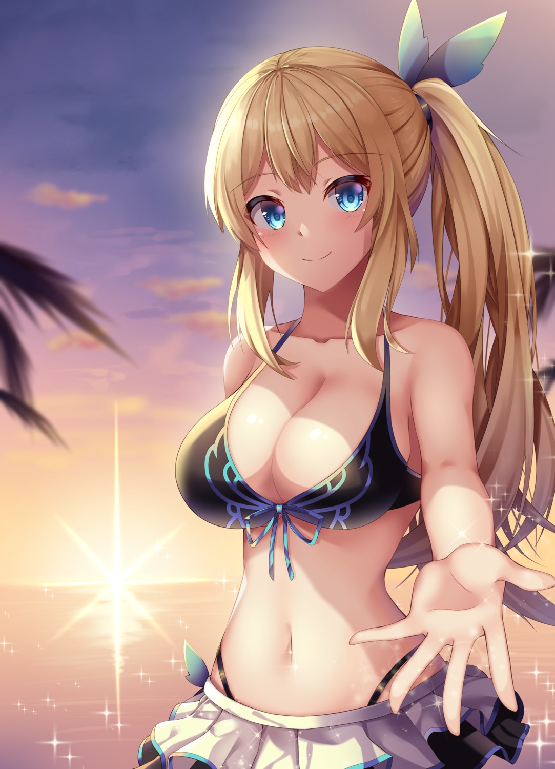 amagi_korona, bikini, cleavage, mirai_akari, mirai_akari_project, swimsuits