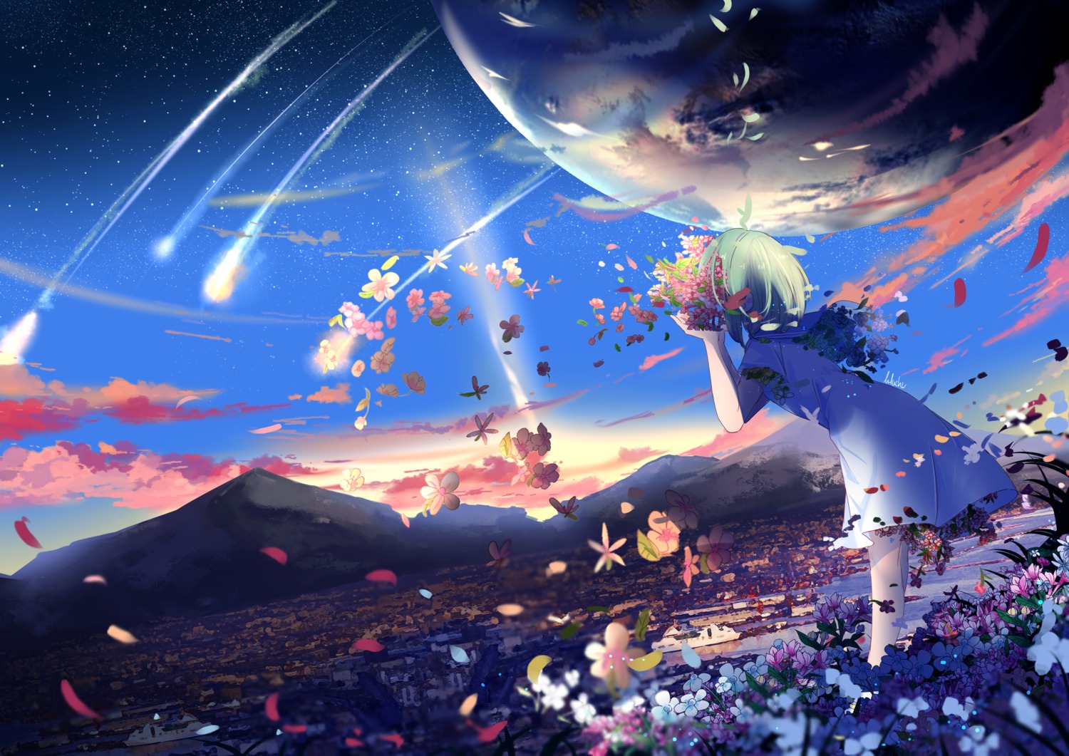 dress, landscape, lluluchwan