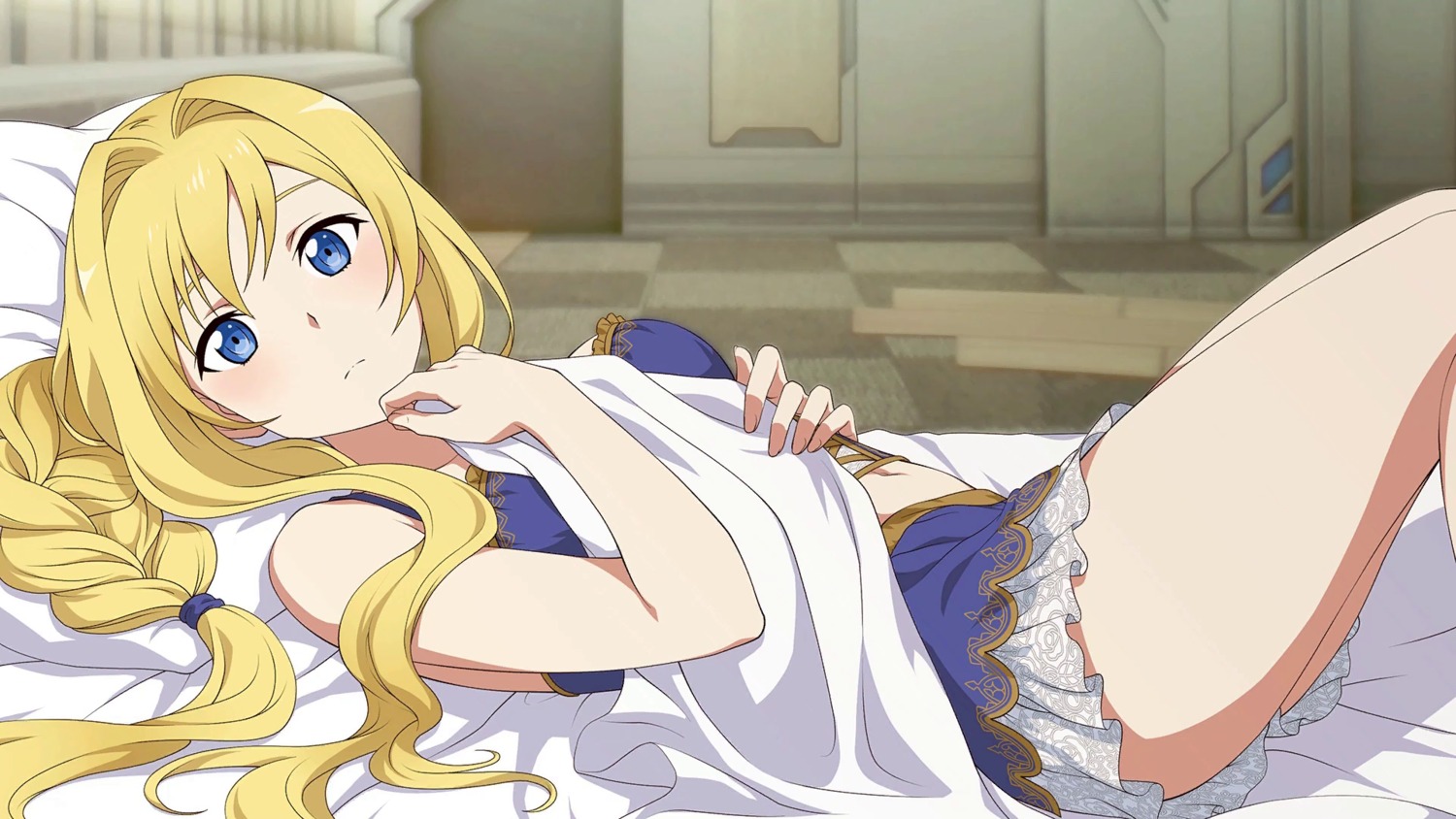 alice_zuberg, breast_hold, sheets, sword_art_online, sword_art_online_fatal_bullet, tagme, wallpaper