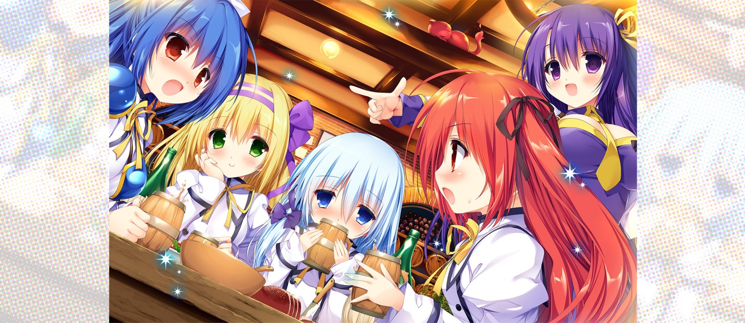 armor, claire_rouge, connecthearts, ellis_fahrengart, fianna_ray_ordessia, rinslet_laurenfrost, seifuku, seirei_tsukai_no_blade_dance, shimesaba_kohada, terminus_est