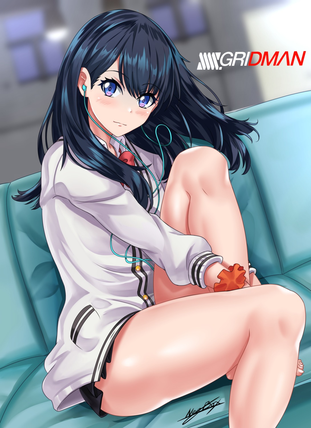 gridman_universe, nez-kun, seifuku, ssss.gridman, sweater, takarada_rikka
