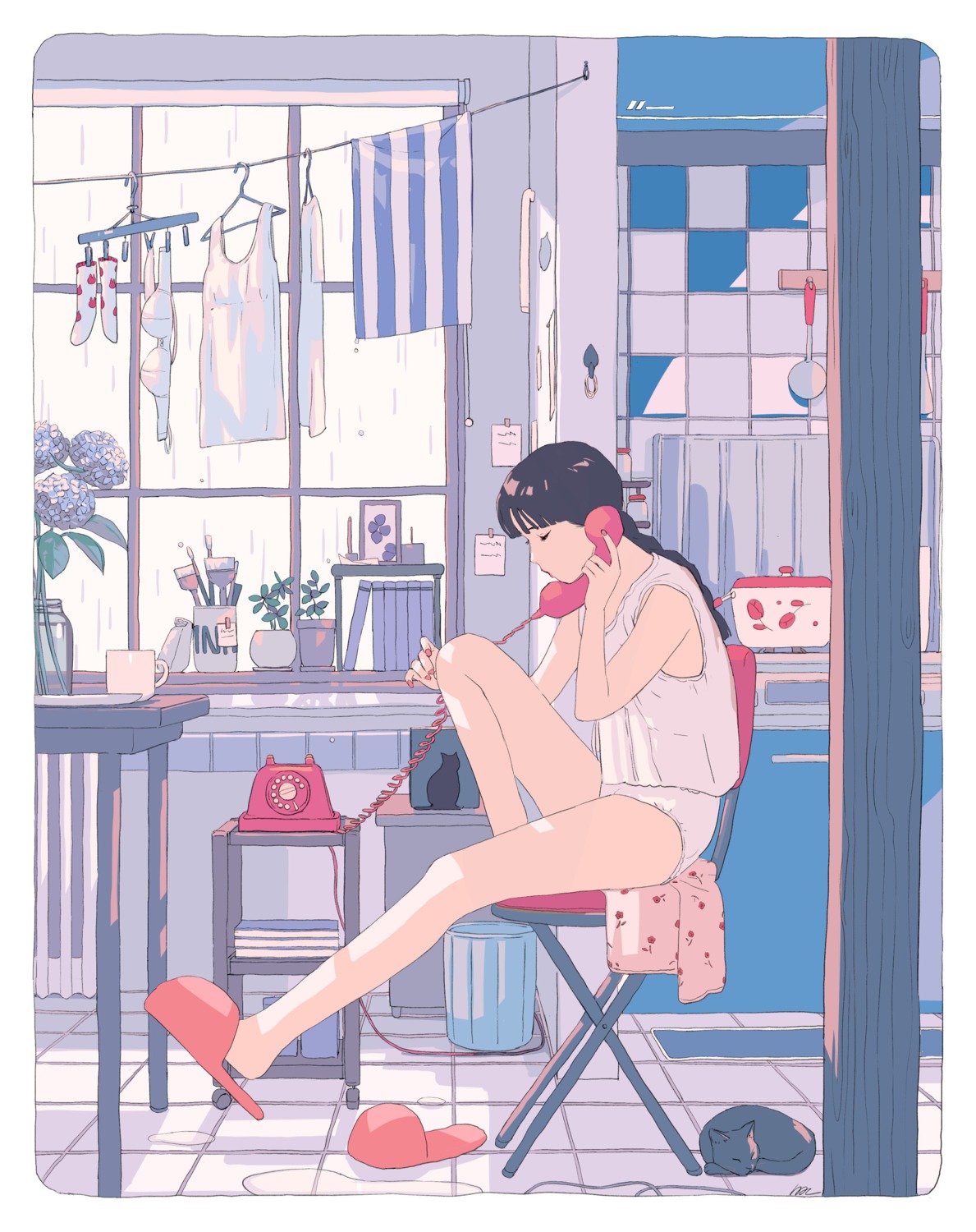 aorkgk, lingerie, neko, pantsu