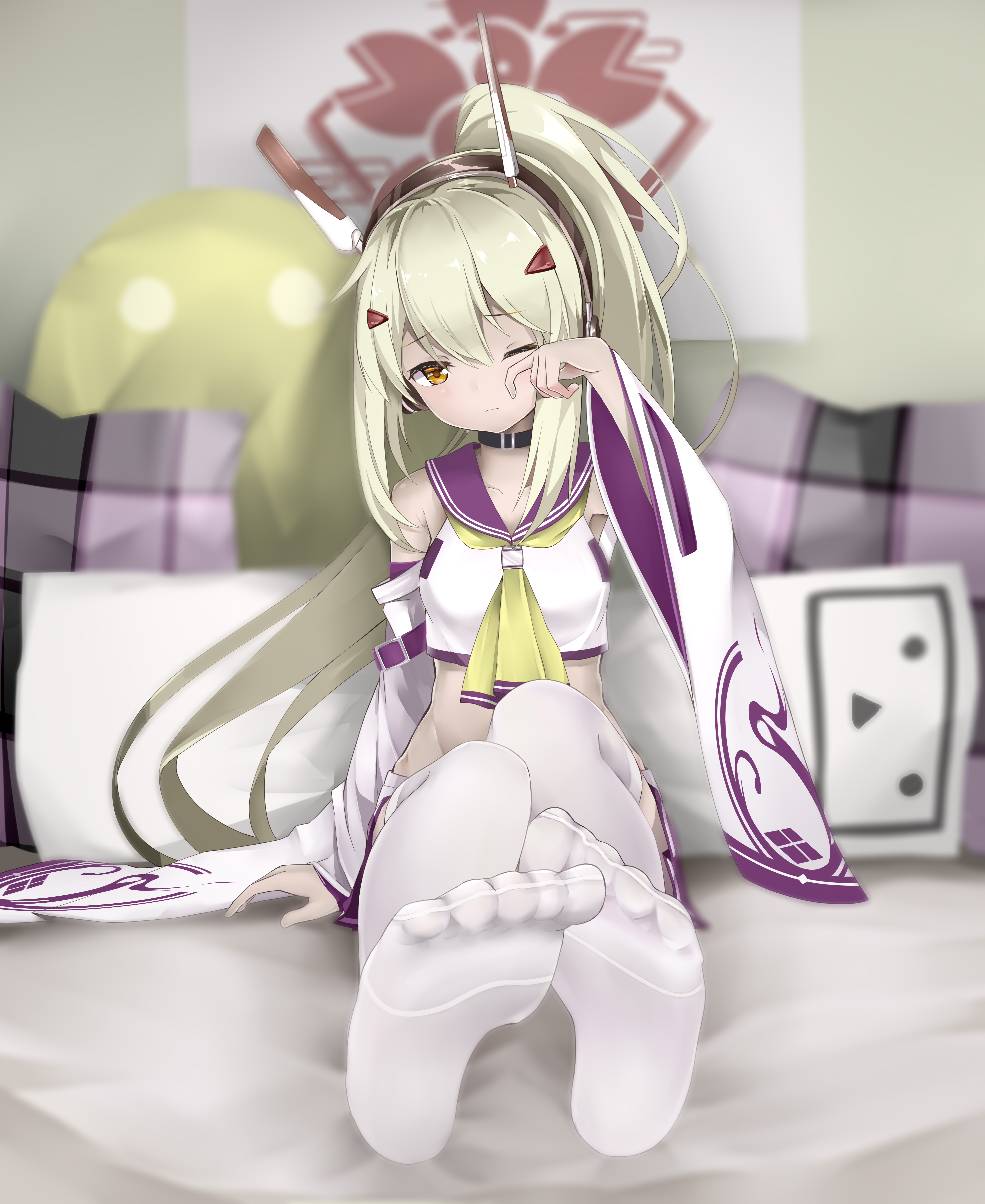 ayanami_(azur_lane), azur_lane, crm, feet, seifuku, thighhighs