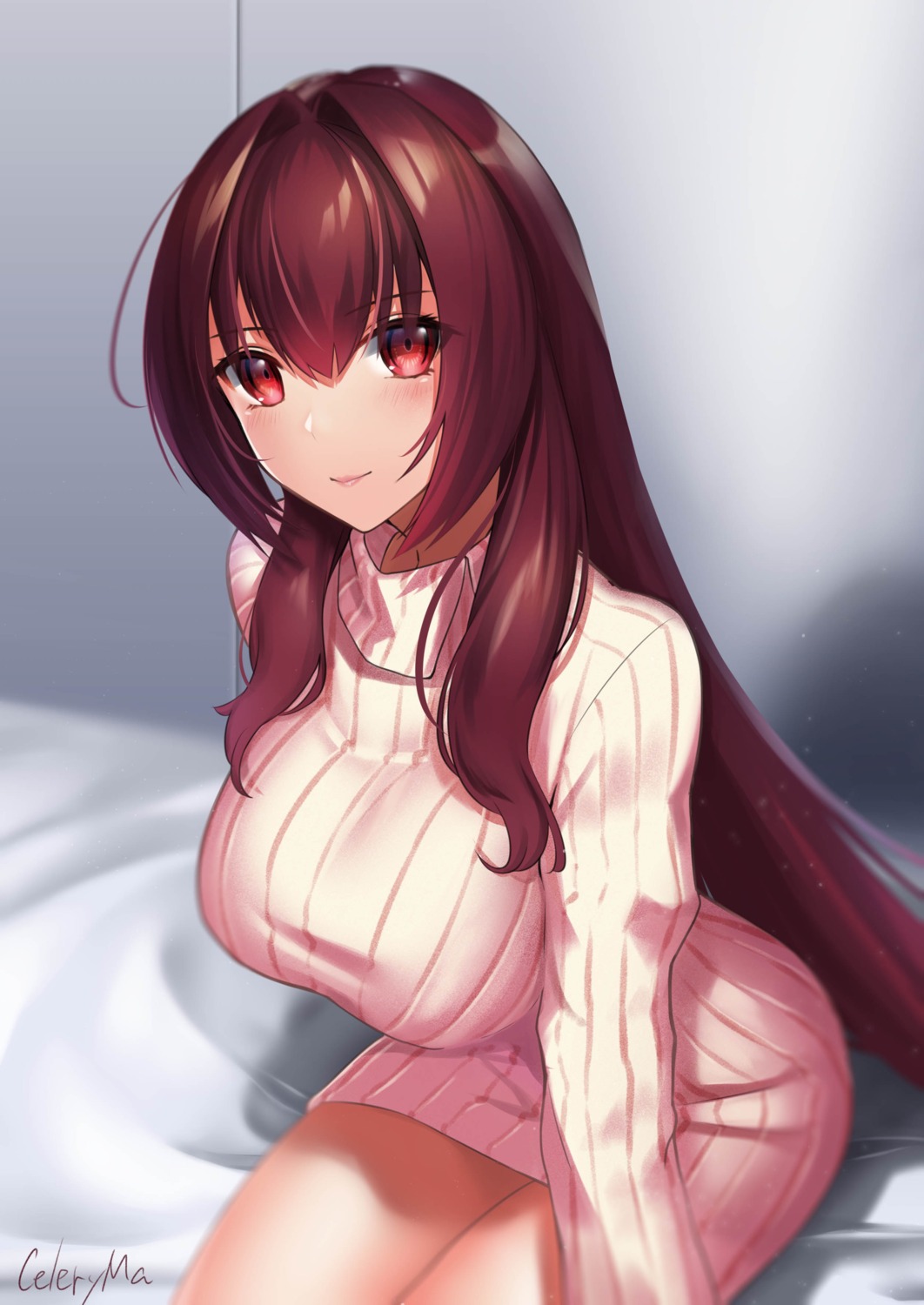 celeryma, fate/grand_order, scathach_(fate), sweater