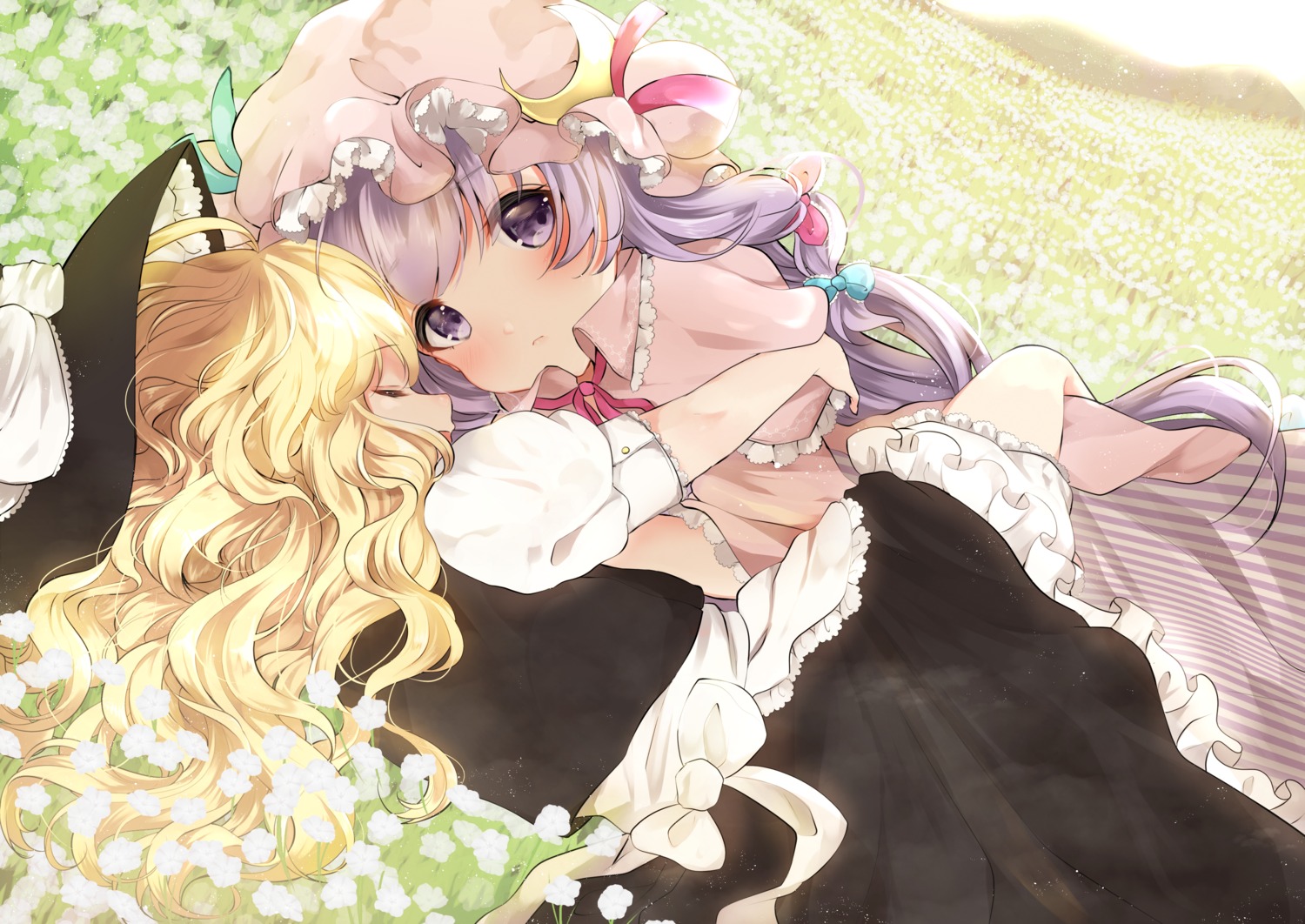 bloomers, kirisame_marisa, miri_(miri0xl), patchouli_knowledge, touhou, witch