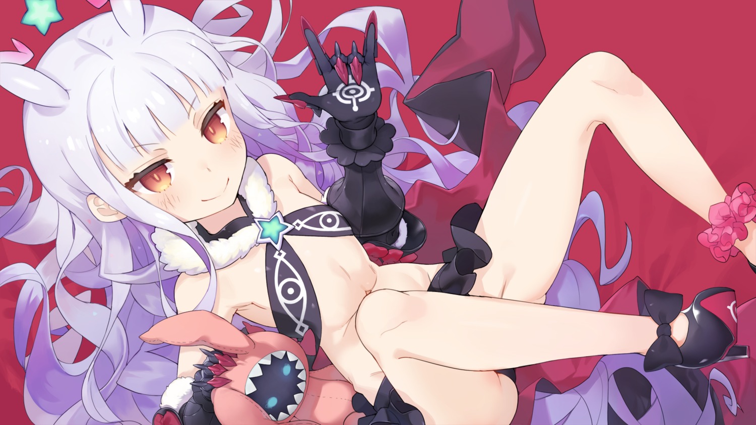 bikini_armor, heels, horns, hoshimiya_kate, jehyun, sekai_seifuku:_bouryaku_no_zvezda