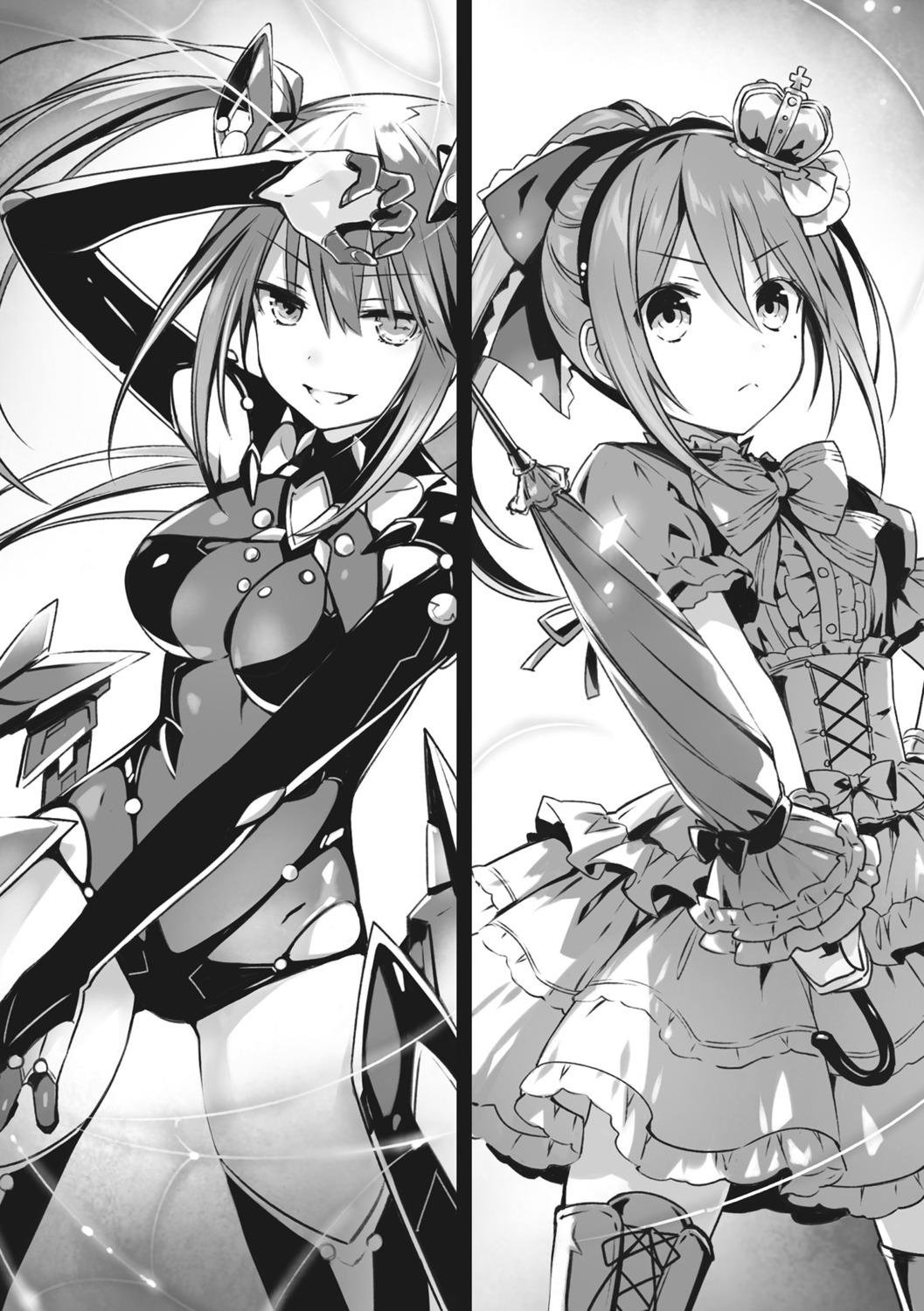 date_a_live, date_a_live_encore, dress, gothic_lolita, leotard, lolita_fashion, monochrome, takamiya_mana