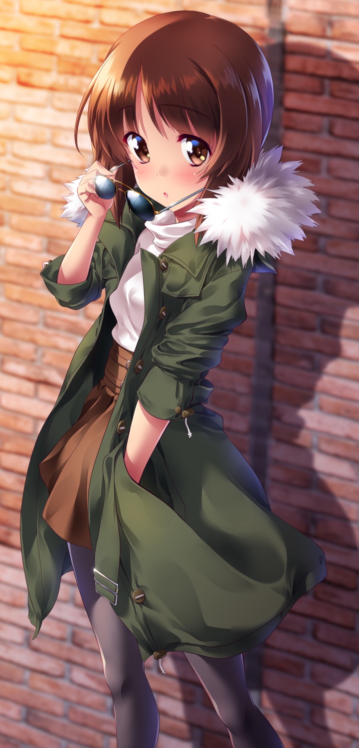 girls_und_panzer, kuzuryuu_kennosuke, megane, nishizumi_miho, pantyhose