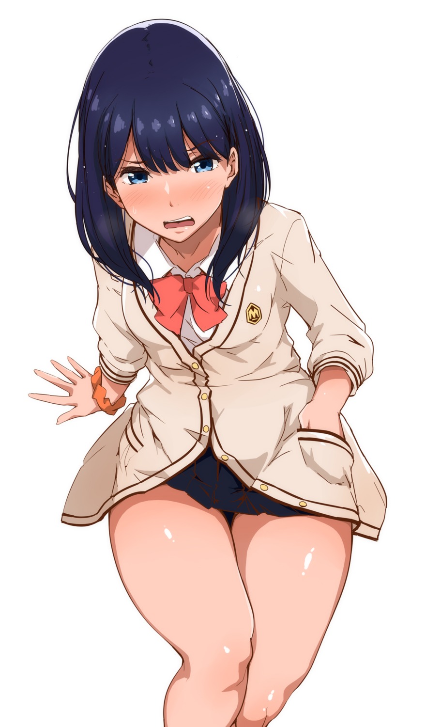gridman_universe, seifuku, ssss.gridman, sweater, takarada_rikka, tokiwa_midori_(artist)