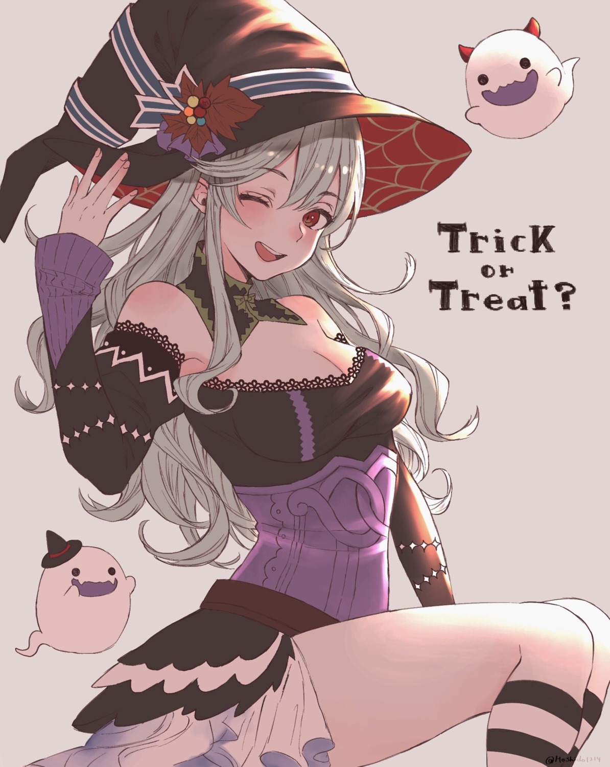 cleavage, cosplay, female_my_unit_(fire_emblem), fire_emblem, halloween, hoshido1214, kamui_(fire_emblem), witch