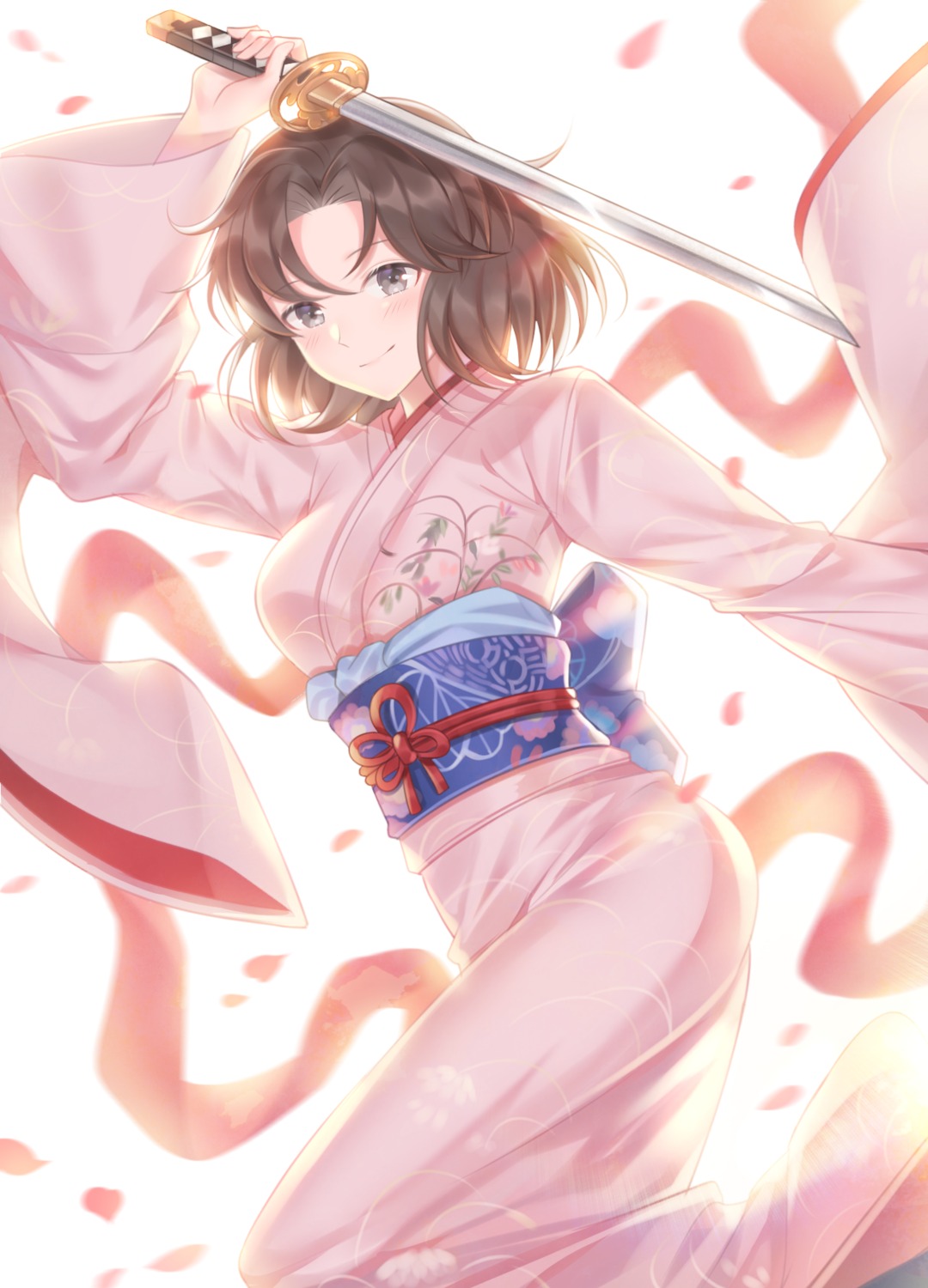 kara_no_kyoukai, kimono, ryougi_shiki, sword, ubi_(ekdus6080)