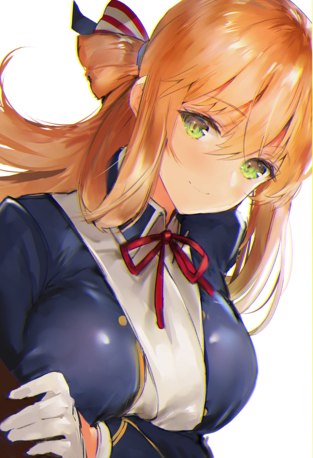 breast_hold, girls_frontline, hitaki_yuu, springfield_(girls_frontline), uniform