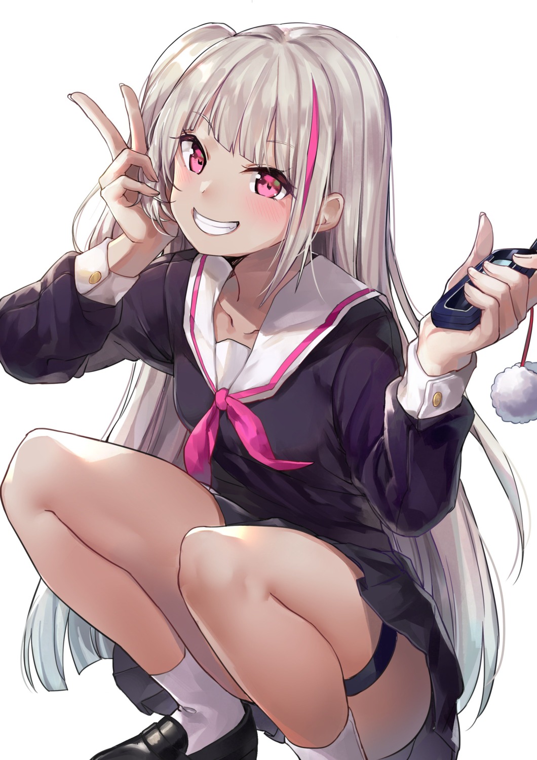bada_(jksh5056), garter, girls_frontline, mdr_(girls_frontline), seifuku