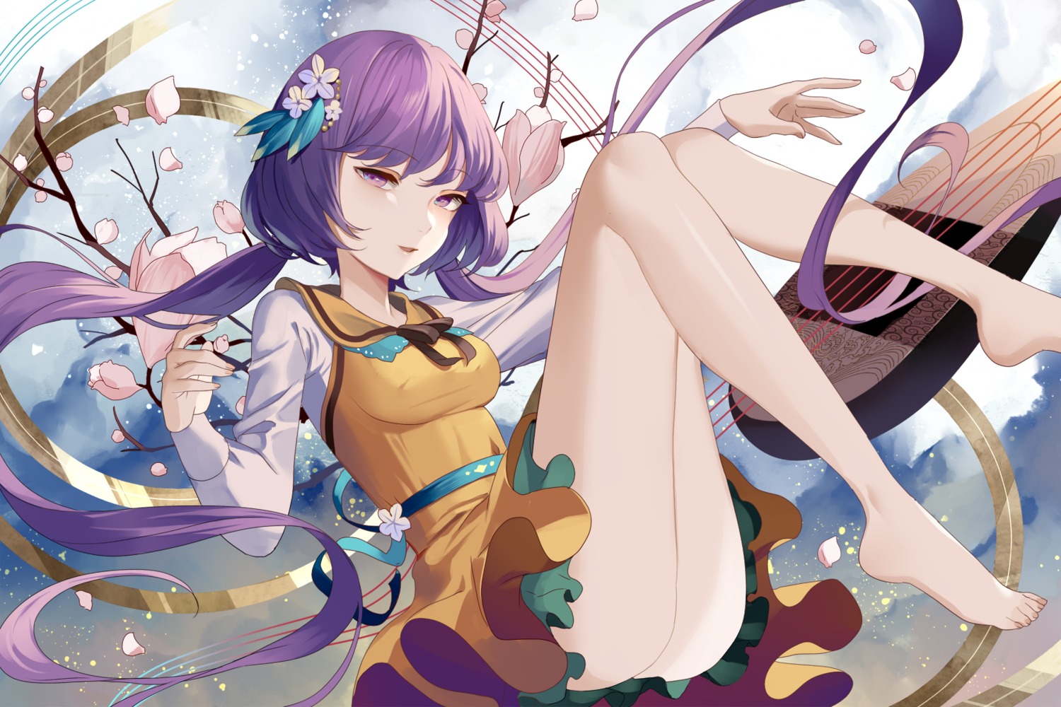 hillly_(maiwetea), touhou, tsukumo_benben