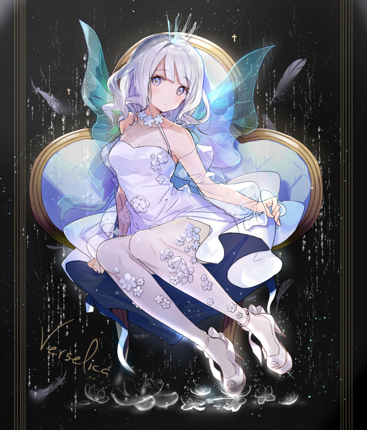 dress, fairy, hayama_eishi, heels, pantyhose, wings
