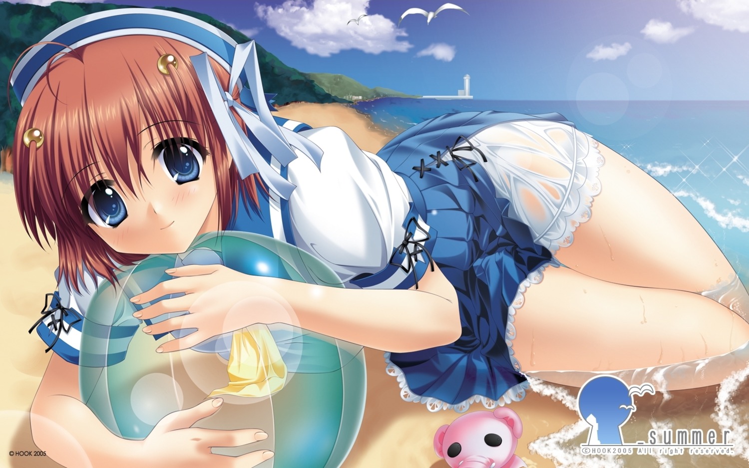 _summer, kaizu_sana, rakko_(maka-rakko), see_through, seifuku, wallpaper, wet_clothes