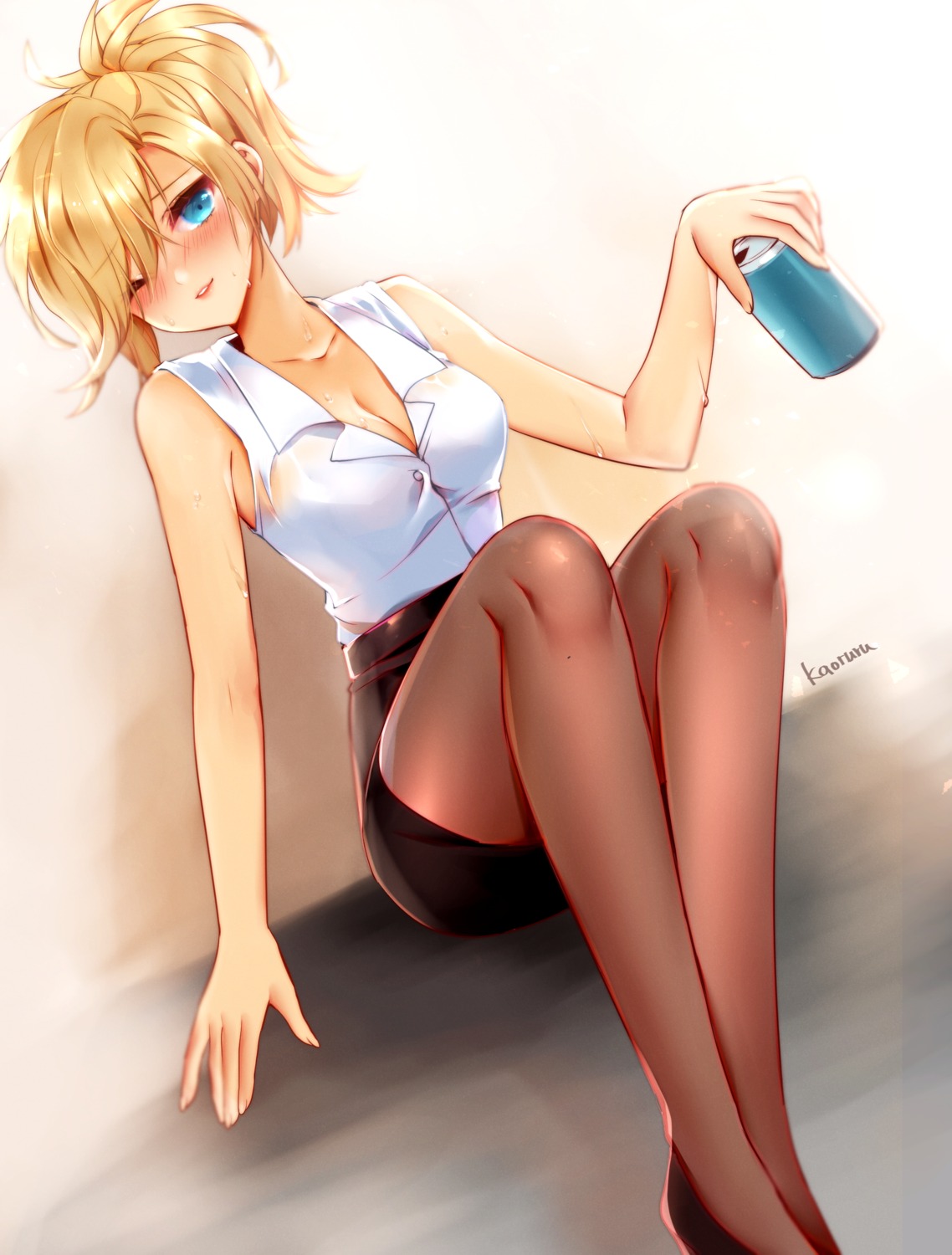 atobesakunolove, cleavage, heels, mercy_(overwatch), overwatch, pantyhose