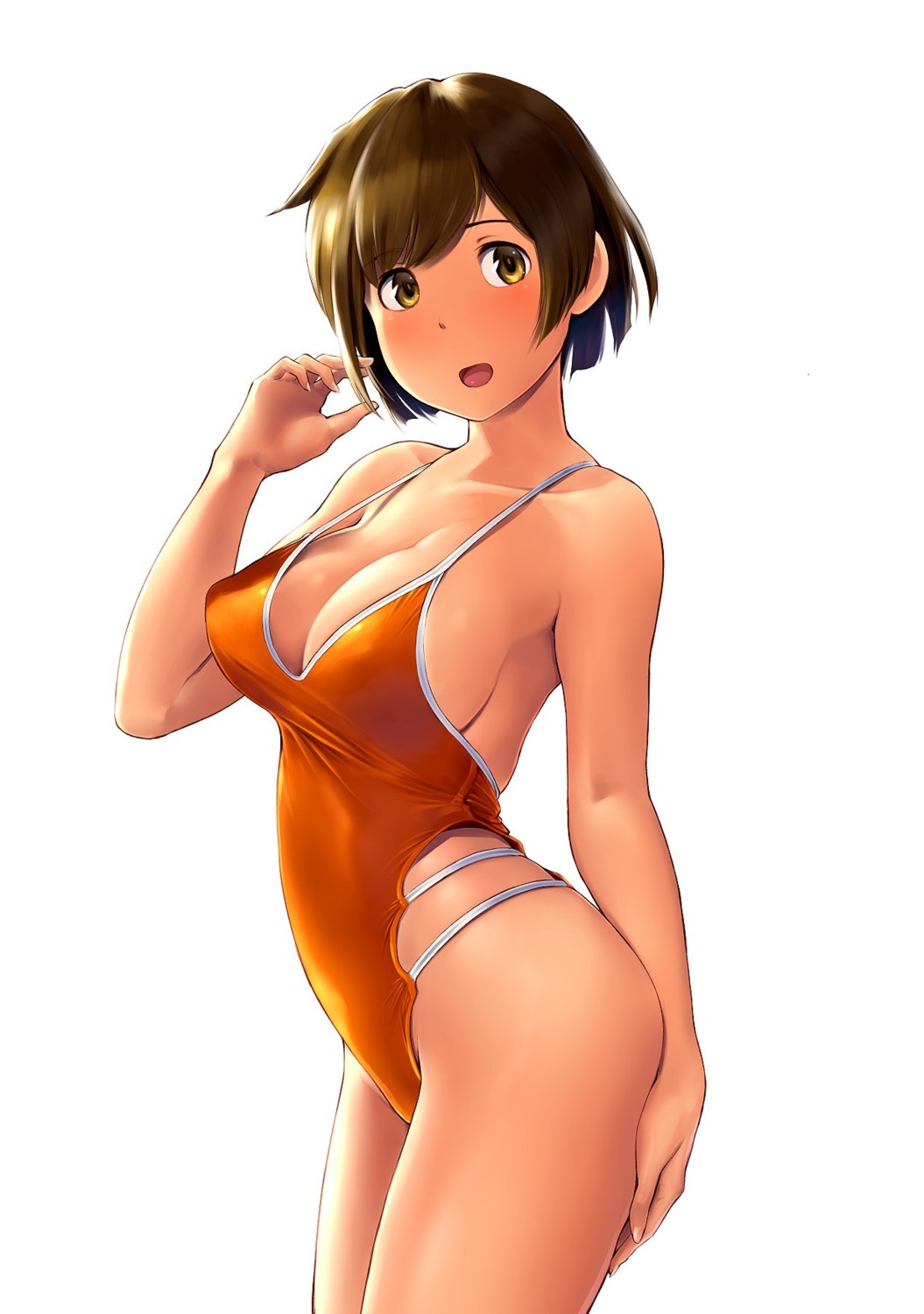 cleavage, hiryuu_(kancolle), kantai_collection, swimsuits, wa_(genryusui)