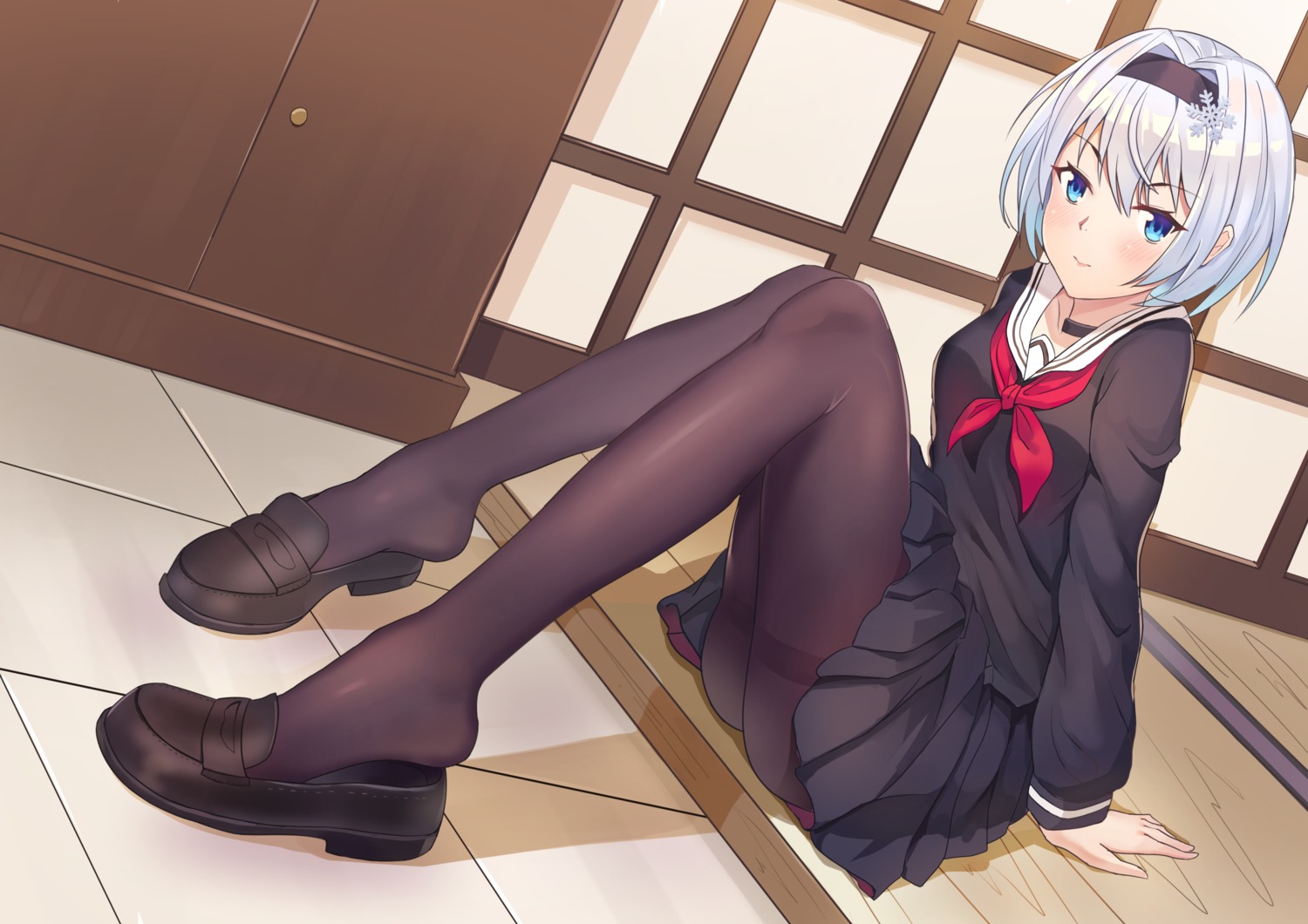 darcy, pantyhose, ryuuou_no_oshigoto!, seifuku, sora_ginko
