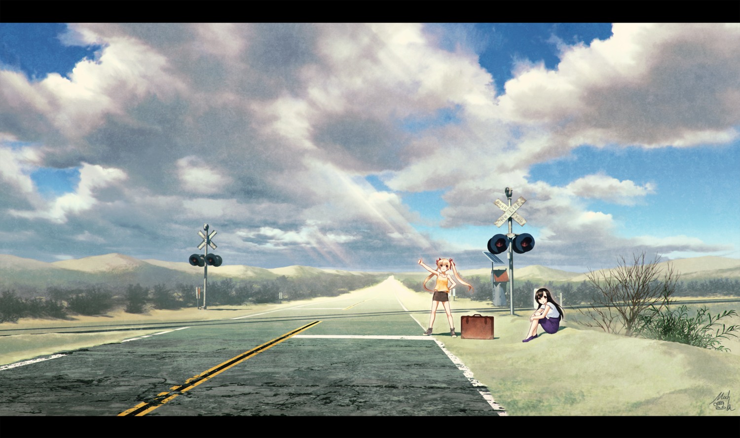 hahakigi_hinako, kaizou_momo, landscape, mocha_(technoheart), re:lief_~shin'ai_naru_anata_e~