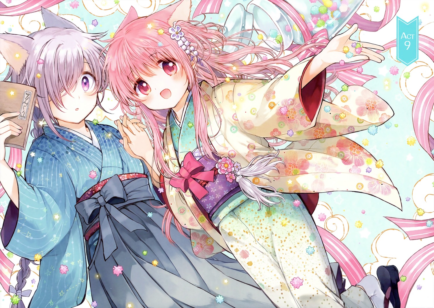 animal_ears, itou_hachi, japanese_clothes, kimono, nekomimi