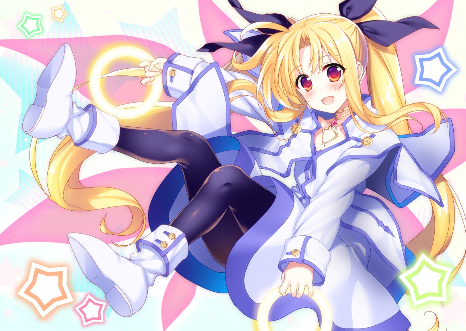 colette_brunel, cosplay, fate_testarossa, mahou_shoujo_lyrical_nanoha, pantyhose, raiou, tales_of, tales_of_symphonia