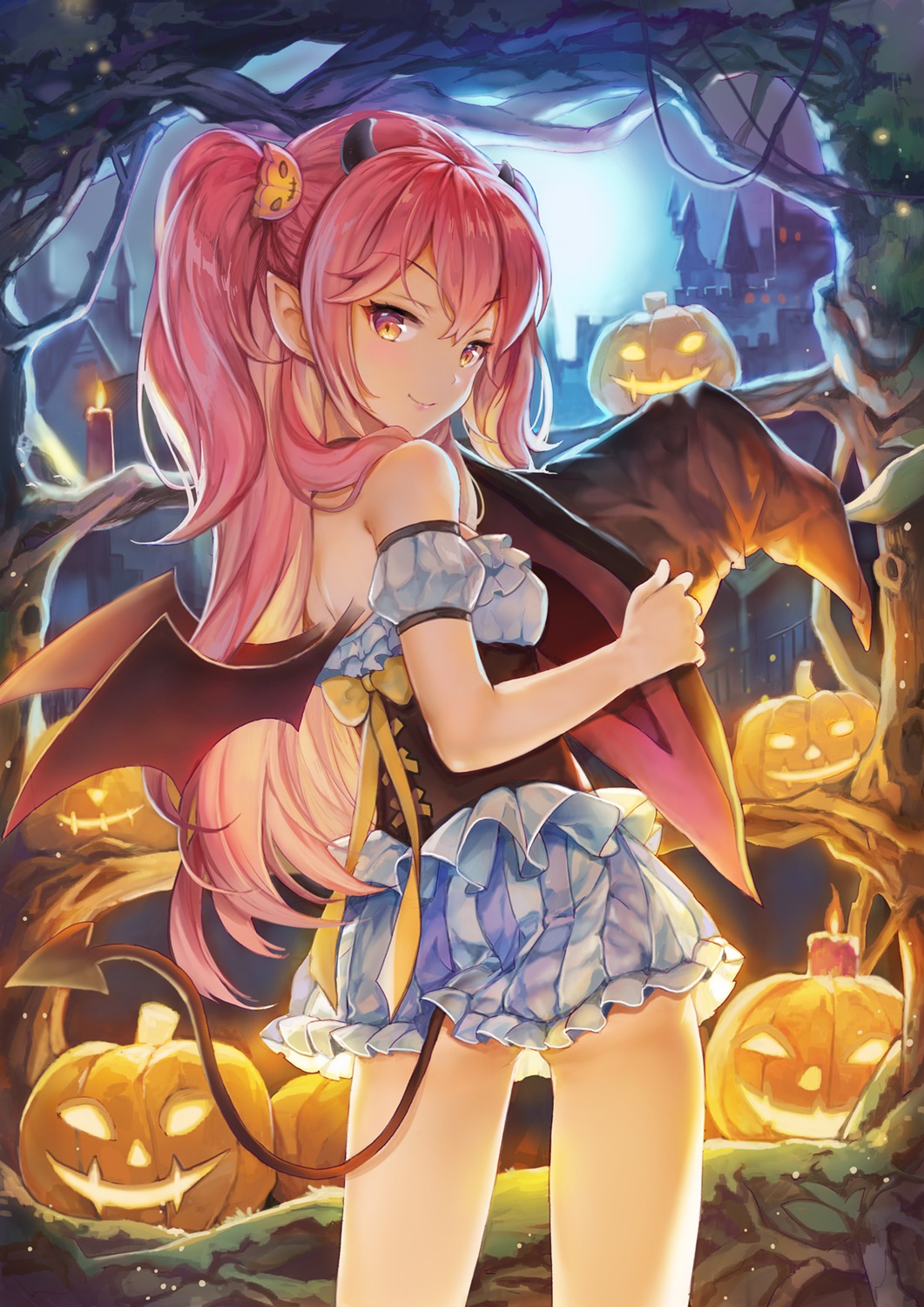 halloween, horns, pointy_ears, sibyl, tail, wings