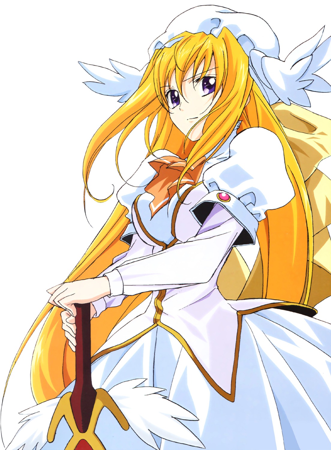 fujii_maki, sword, ufo_princess_valkyrie, valkyrie, wings
