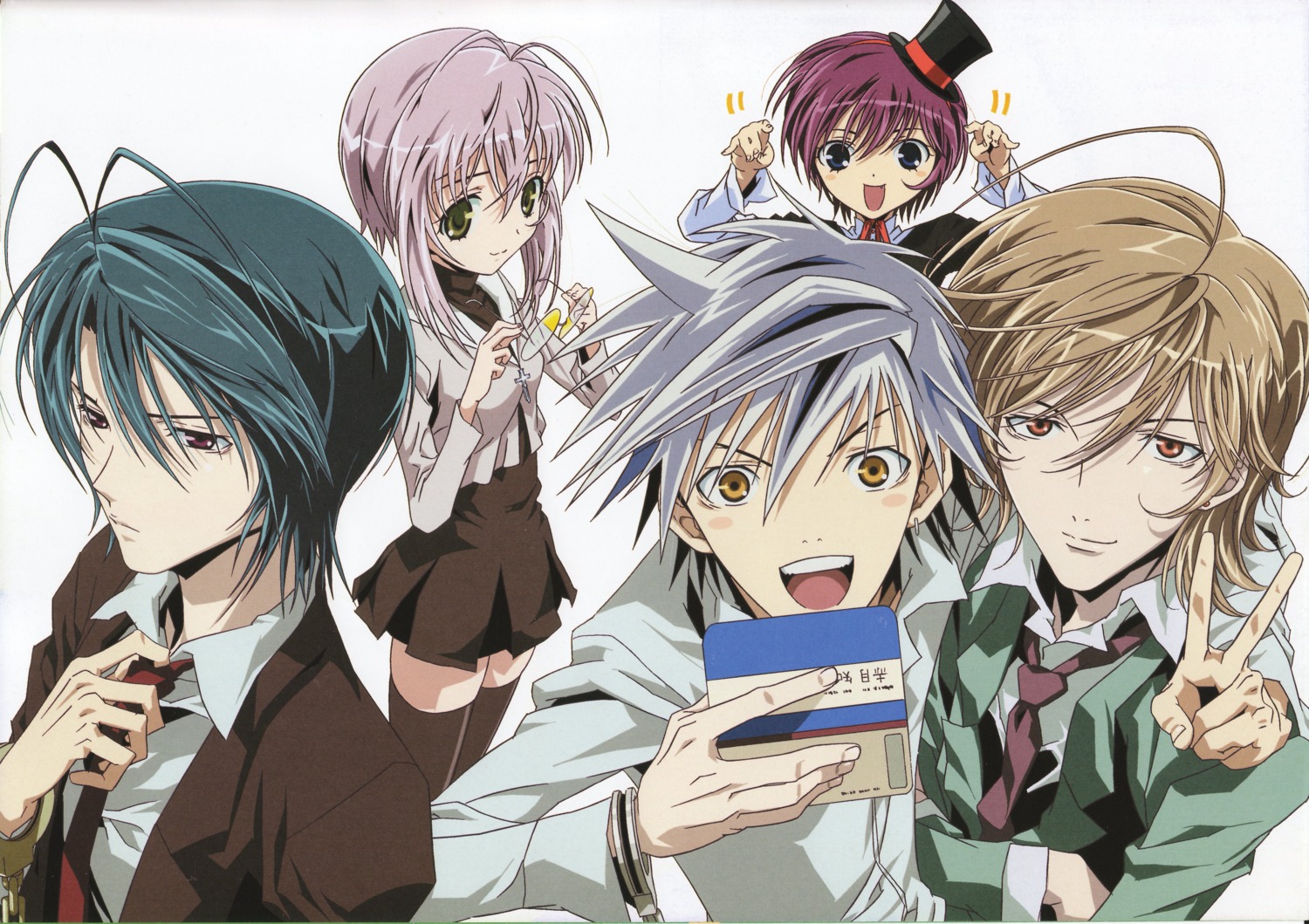 akatsuki_chika, kita_michiru, shiba_reiichirou, tachibana_shito, yuuta, zombie_loan