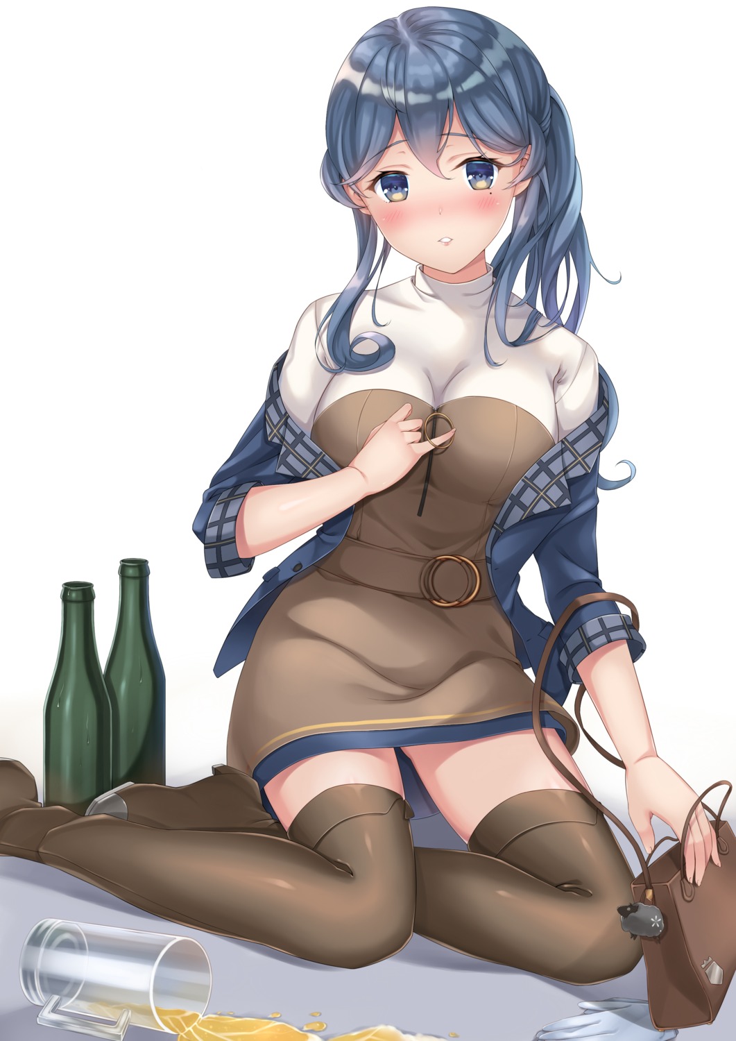 dress, gotland_(kancolle), heels, kantai_collection, thighhighs, zhou_yu_(van)