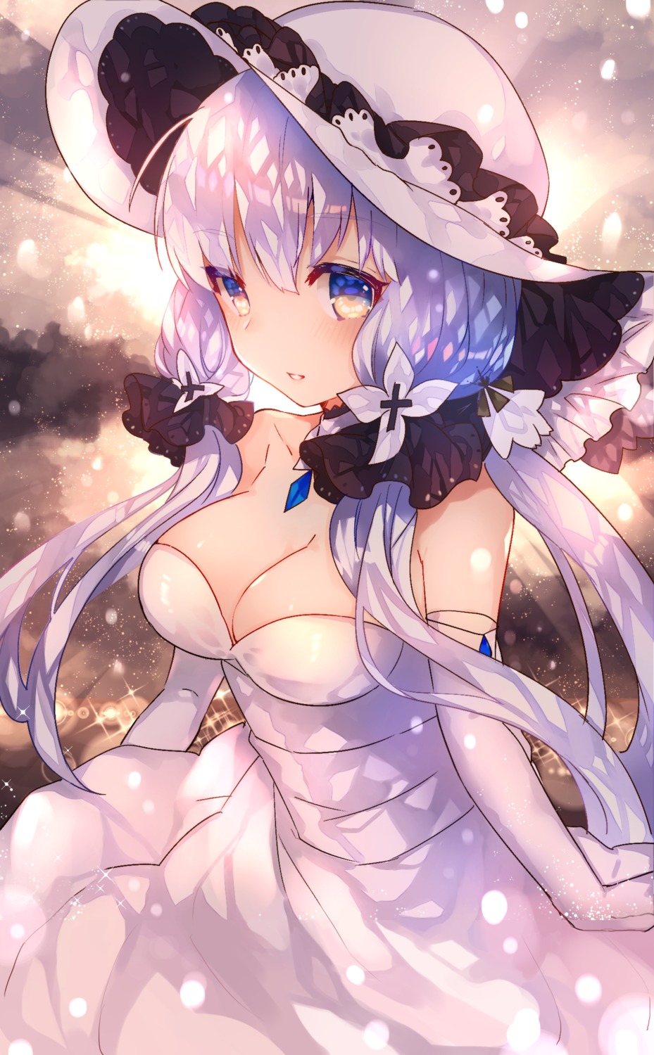 azur_lane, cleavage, dress, illustrious_(azur_lane), sweetroad