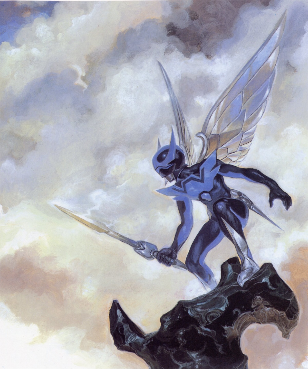 bodysuit, katsura_masakazu, male, sword, wingman, wingman_(wingman), wings