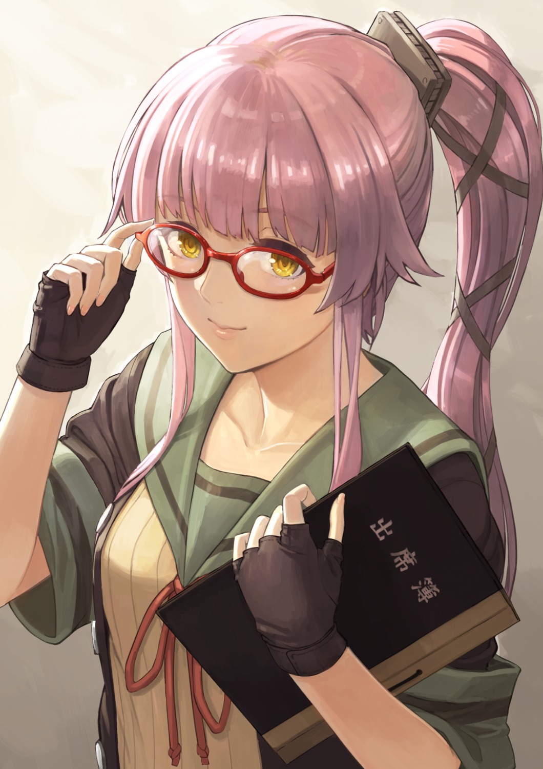 kantai_collection, megane, seifuku, tantaka, yura_(kancolle)