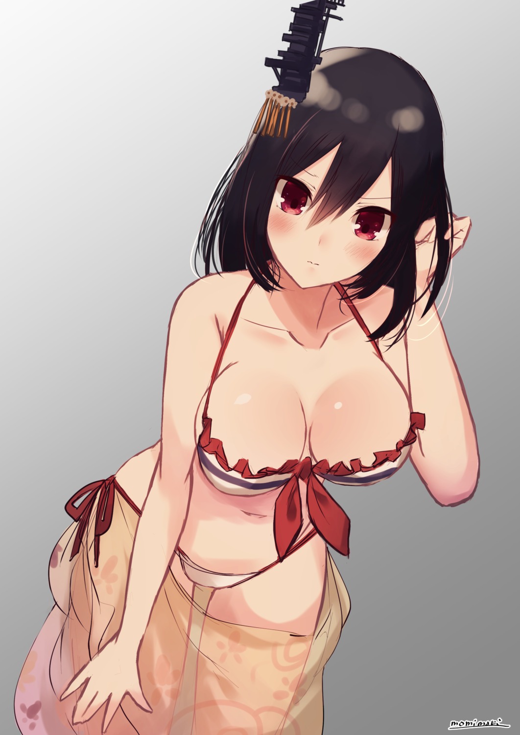 bikini, kantai_collection, momiji_(103), see_through, swimsuits, yamashiro_(kancolle)