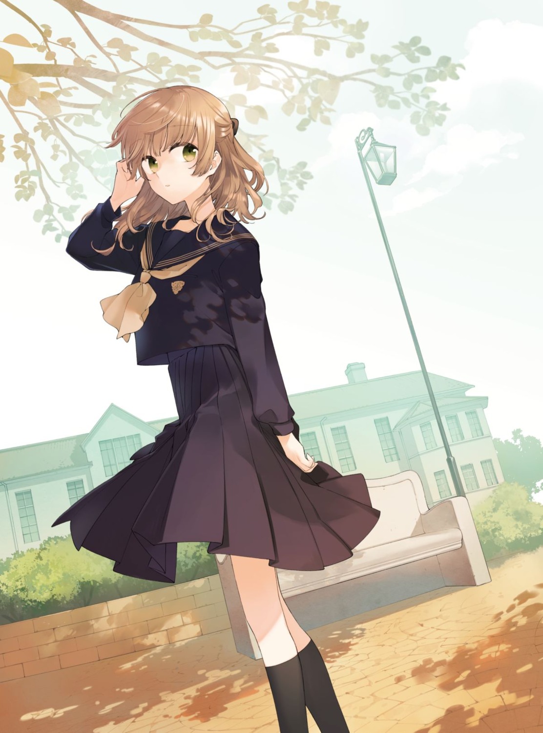 nakatani_nio, saeki_sayaka, seifuku, yagate_kimi_ni_naru