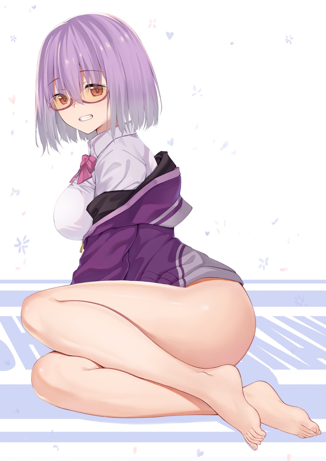 baseness, gridman_universe, megane, seifuku, shinjou_akane, ssss.gridman