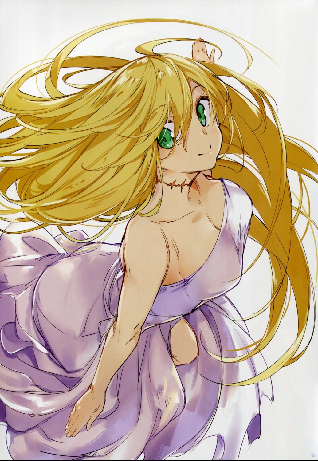 cleavage, dies_irae, dress, g_yuusuke, marie_(dies_irae)