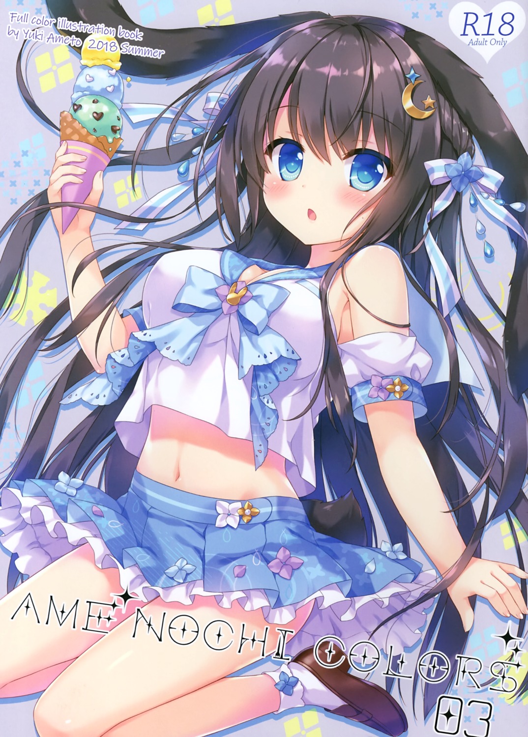 ame_nochi_yuki, ameto_yuki, animal_ears, bunny_ears, cleavage, heels, noir_(ameto_yuki), tail