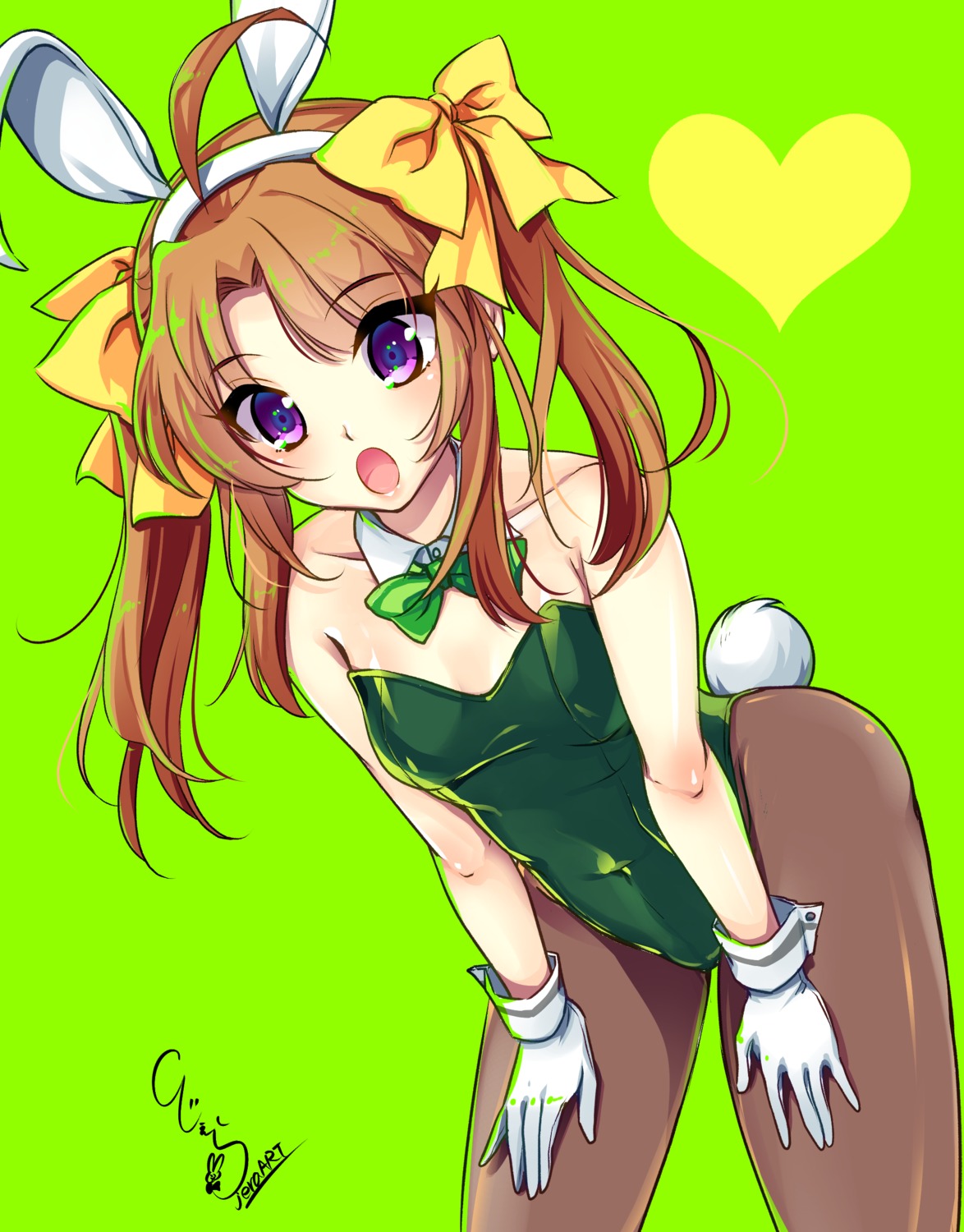 an_jera, animal_ears, bunny_ears, bunny_girl, cleavage, kagerou_(kancolle), kantai_collection, pantyhose, tail