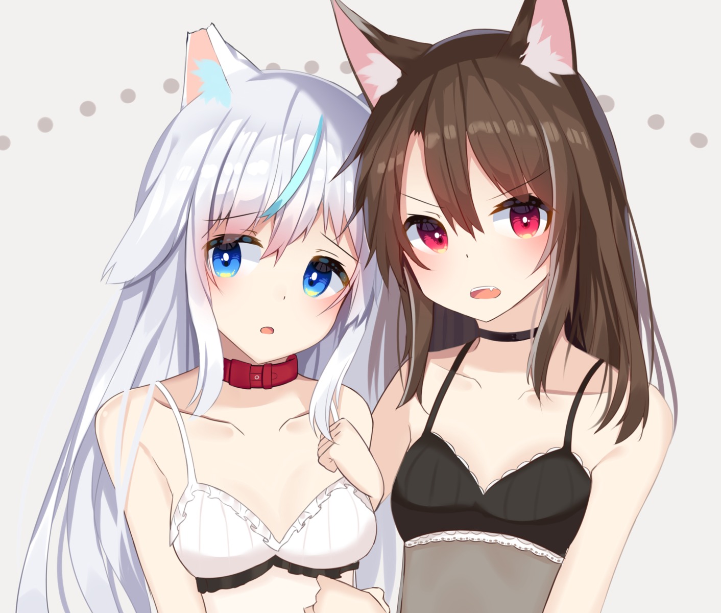 animal_ears, bra, cleavage, lingerie, ryu_narb, see_through