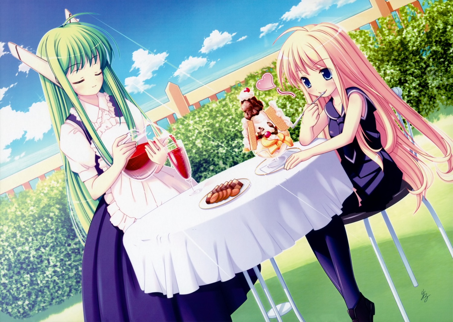 al_azif_(artist), an_an_wanco, evangeline_athanasia_katherine_mcdowell, karakuri_chachamaru, mahou_sensei_negima