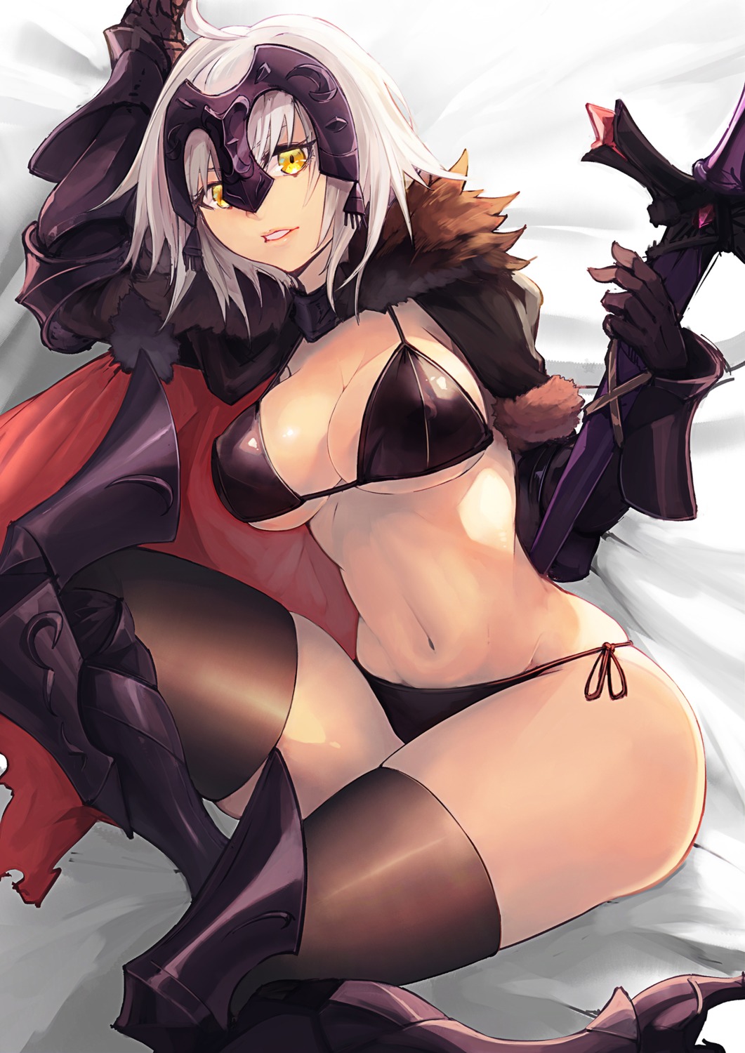 armor, bikini, fate/grand_order, heels, jeanne_d'arc, jeanne_d'arc_alter_(fate), srsojiro, swimsuits